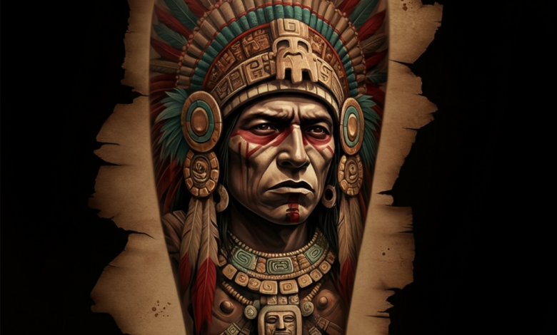 aztec warrior tattoo